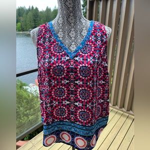 DR2 chiffon floral tank - Size M